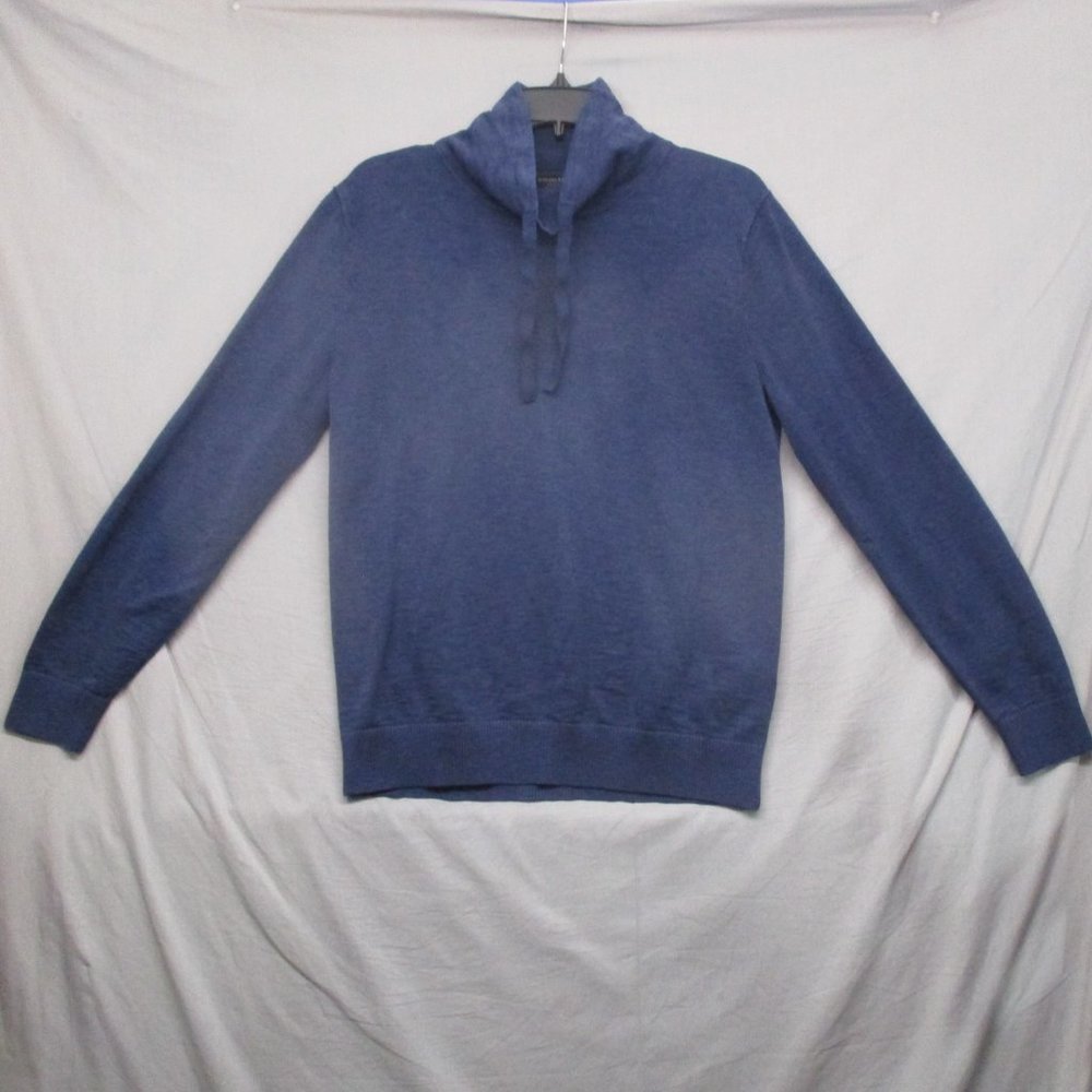 Banana Republic Long Sleeve Cowl Neck Shirt/Lightweight Sweater Blue Men Size  M